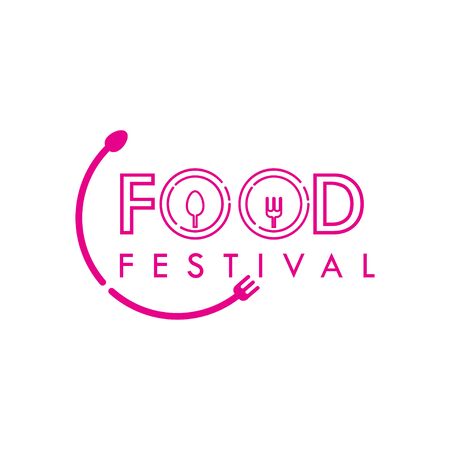 Food Festival Logo Vector Template Design Illustrationのイラスト素材