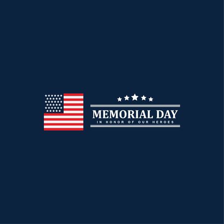 Happy Memorial Day Celebration Vector Template Design Illustrationのイラスト素材
