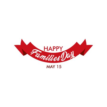 Happy Families Day May Vector Template Design Illustrationのイラスト素材