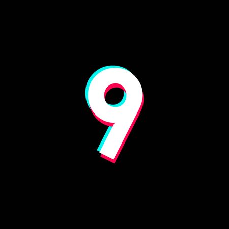 Number 9 Vector Template Design Illustration Design for Anniversary Celebration