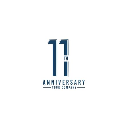 Th Year Anniversary Vector Template Design Illustrationのイラスト素材