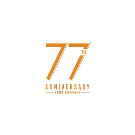 Th Year Anniversary Vector Template Design Illustrationのイラスト素材