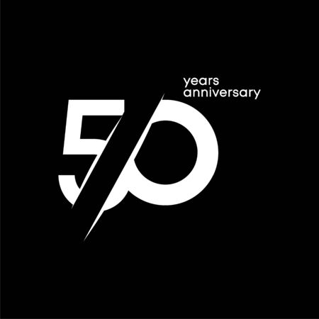 50 Years Anniversary Vector Template Design Illustration