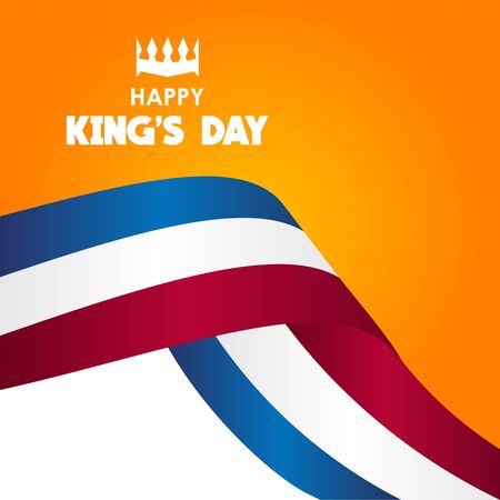 Happy King's Day Vector Template Design Illustrationのイラスト素材