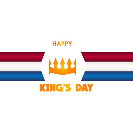 Happy King's Day Vector Template Design Illustrationのイラスト素材
