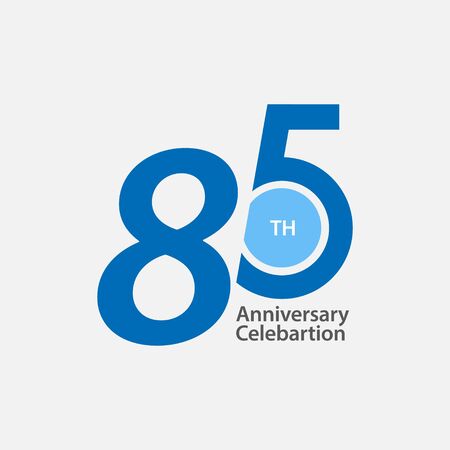 85 th Anniversary Celebration Vector Template Design Illustrationのイラスト素材