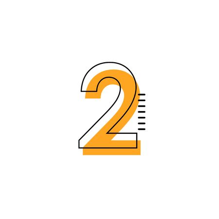 2 Year Anniversary Vector Template Design Illustrationのイラスト素材