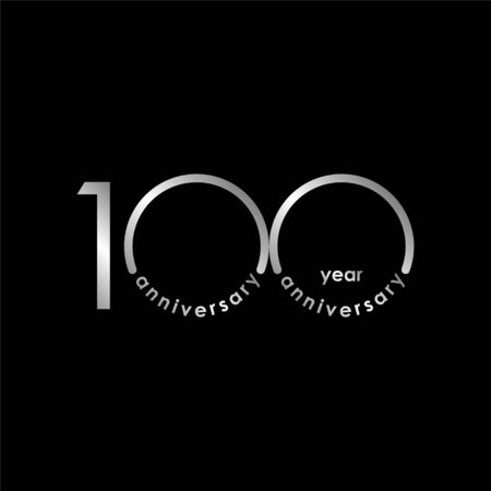 100 Year Anniversary Vector Template Design Illustrationのイラスト素材
