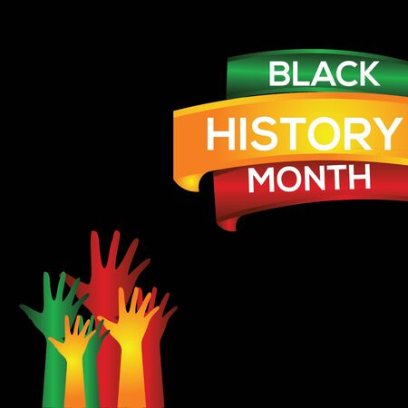 Black History Month Vector Template Design Illustrationのイラスト素材