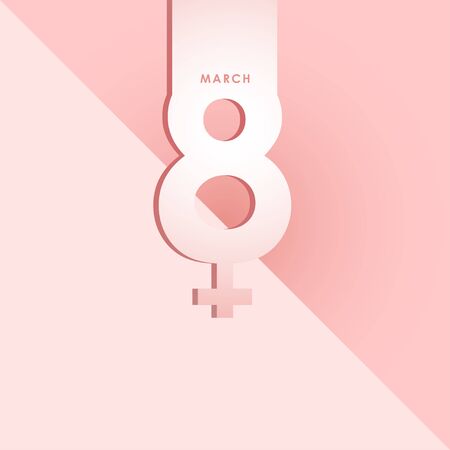Happy Women's Day Celebration March 8 Vector Template Design Illustrationのイラスト素材
