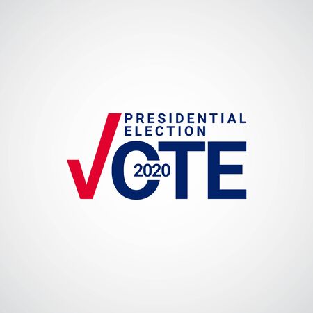 Presidential Election Vote 2020 Vector Template Design Illustrationのイラスト素材