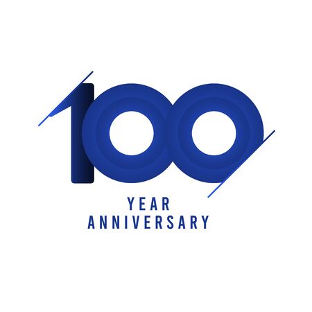 100 Years Anniversary Celebration Vector Template Design Illustrationのイラスト素材