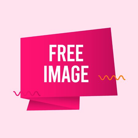 Free Image Text Label Vector Template Design Illustrationのイラスト素材