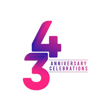 34 Years Anniversary Celebrations Vector Template Design Illustrationのイラスト素材