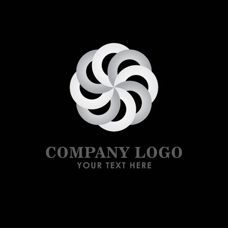 Company Logo Silver Vector Template Design Illustrationのイラスト素材