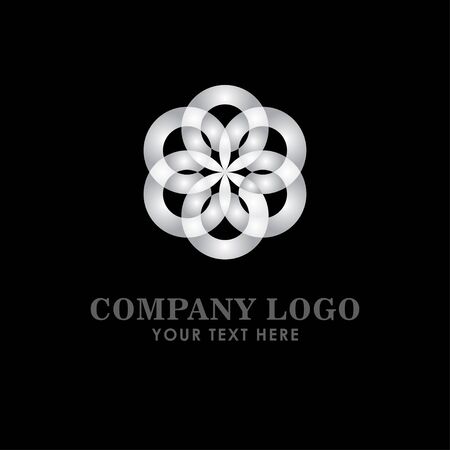 Company Logo Silver Vector Template Design Illustrationのイラスト素材