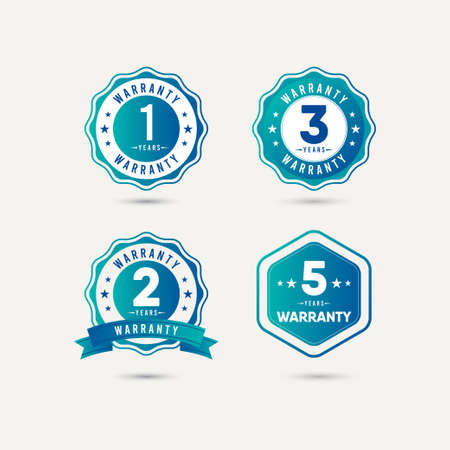 Year Warranty Logo Icon Vector Template Design Illustrationのイラスト素材