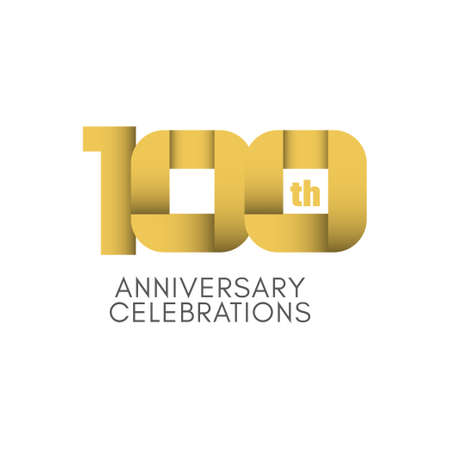 100 th Anniversary Celebration Vector Template Design Illustrationのイラスト素材