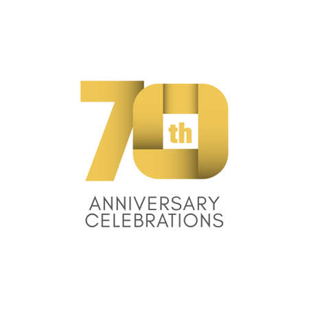 70 th Anniversary Celebration Vector Template Design Illustrationの写真素材