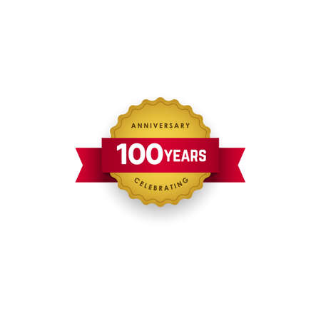 100 years Anniversary Celebration Vector Template Design Illustrationのイラスト素材