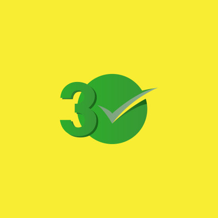 30 Years Anniversary Celebration Green Number Vector Template Design Illustrationのイラスト素材