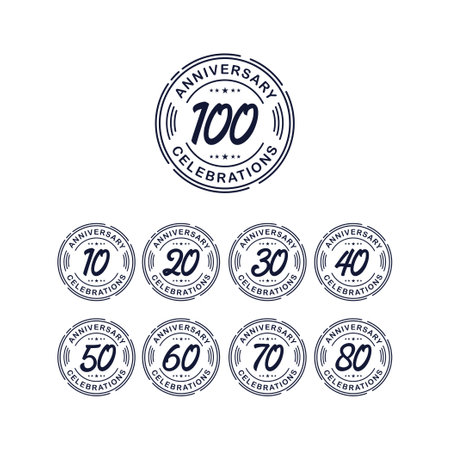 100 Years Anniversary Celebration Retro Vector Template Design Illustrationのイラスト素材