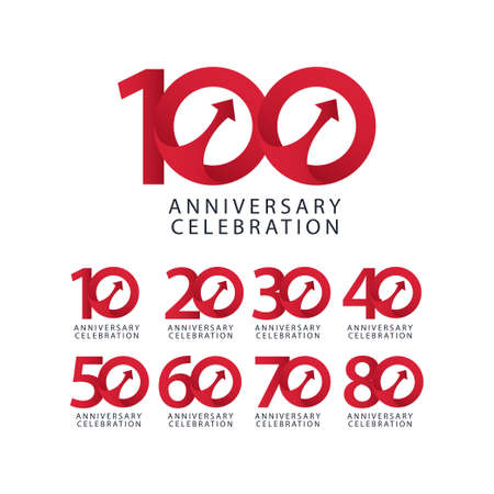 100 Years Anniversary Celebration Vector Template Design Illustrationのイラスト素材