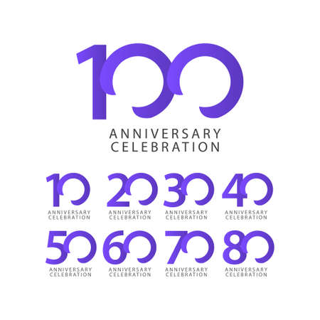 100 Years Anniversary Celebration Vector Template Design Illustrationのイラスト素材