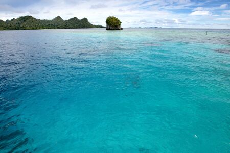 Beautiful landscape scenery of Wayag Island in Raja Ampat, West Papua, Indonesia 