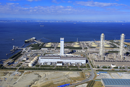 Kisarazu Thermal Power Plant, TEPCO Thermal Power Plant, Aerial Photographyのeditorial素材