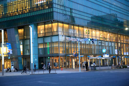 Nihonbashi Townscape, COREDO Nihonbashi Area and Evening Viewのeditorial素材