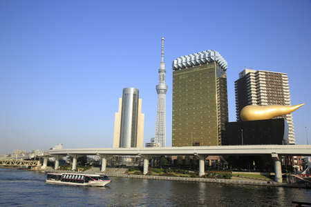 View of the sky tree and the cityのeditorial素材