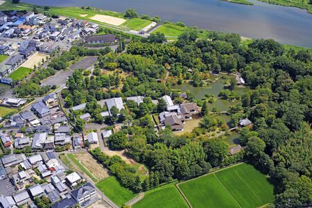Katsura Imperial Palace, Aerial Photographyの写真素材