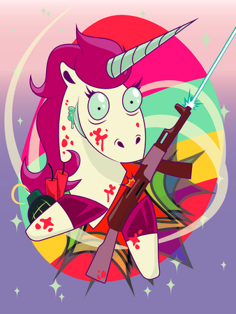 unicornのイラスト素材