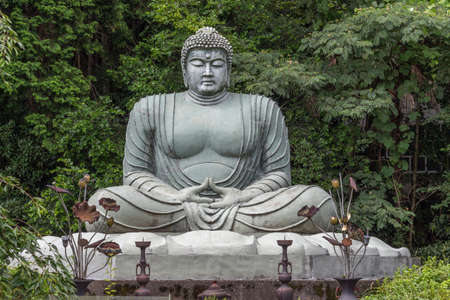 Giant daibutsu figure of the Buddha at Hanibe caves, Japan.の写真素材