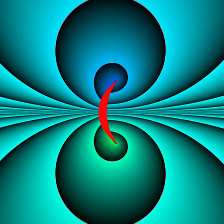 Original 4Kx4K handmade artwork (not AI). A unique colourful and detailed visualisation of a mathematical object called a fractal.の写真素材