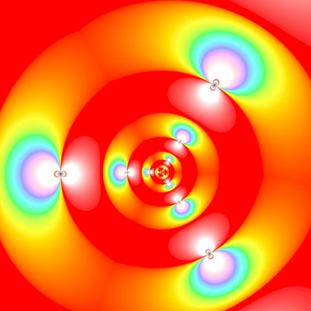 Original 4Kx4K handmade artwork (not AI). A unique colourful and detailed visualisation of a mathematical object called a fractal.の写真素材