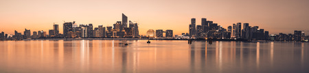 Panoramic view of Qianjiang New Town, Hangzhouのeditorial素材