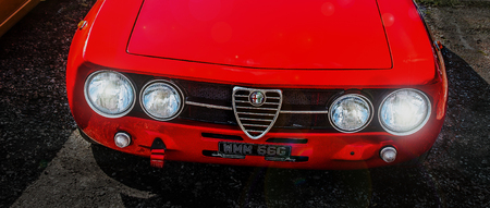 This photo was taken in Donnington, Leicestershire / United Kingdom - May 5, 2018: The front...