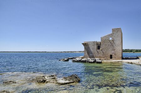 The house and the seaの写真素材