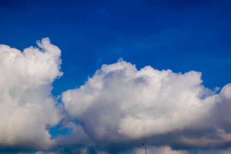 Cloudy blue sky