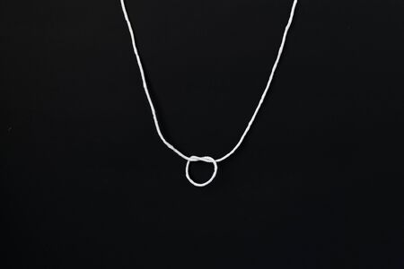 Rope loop with black background