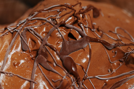 double chocolate ice cream ice creamの写真素材