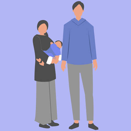 Illustration of a novice and a bewildered woman.のイラスト素材