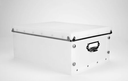 A large plastic office box.の写真素材