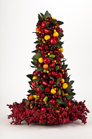 Christmas decorations shot on a isolated background.の写真素材