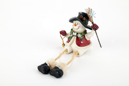 Christmas decorations shot on a isolated background.の写真素材