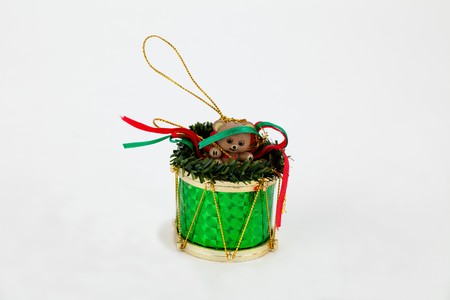 Christmas decorations shot on a isolated background.の写真素材