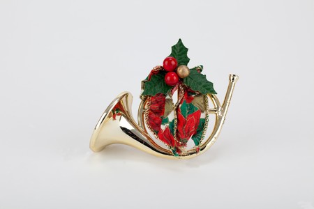 Christmas decorations shot on a isolated background.