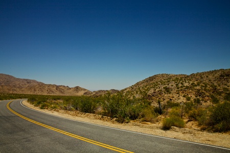 Around The Desert Bend in Joshua Tree National Parkの写真素材